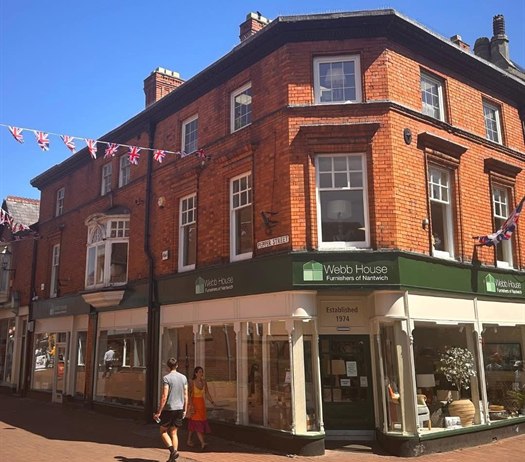 Webb House Furnishers Pepper Street showroom, Nantwich